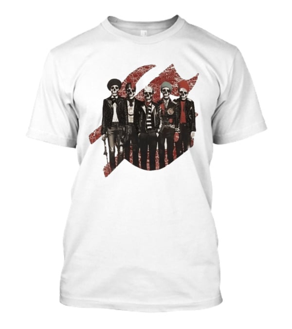 Yan Diomande Godspeed New York Guitar Heros Bone Studded T-Shirt