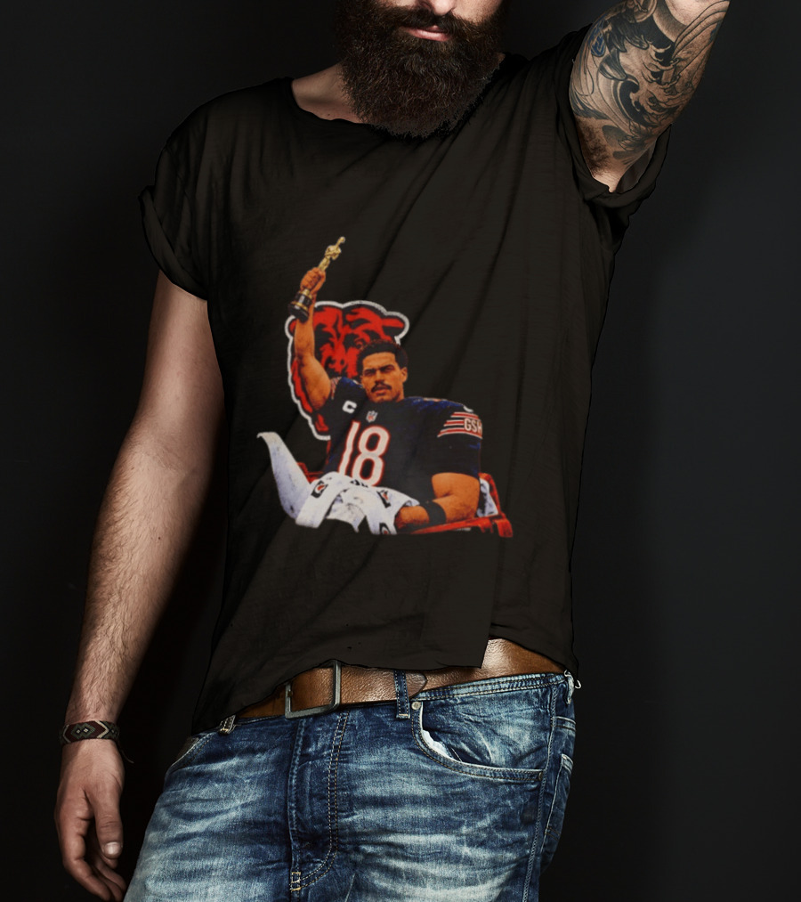 Caleb Williams Chicago Bears Oscar Meme Insight With Iconic Pose And Team Concept T-Shirt
