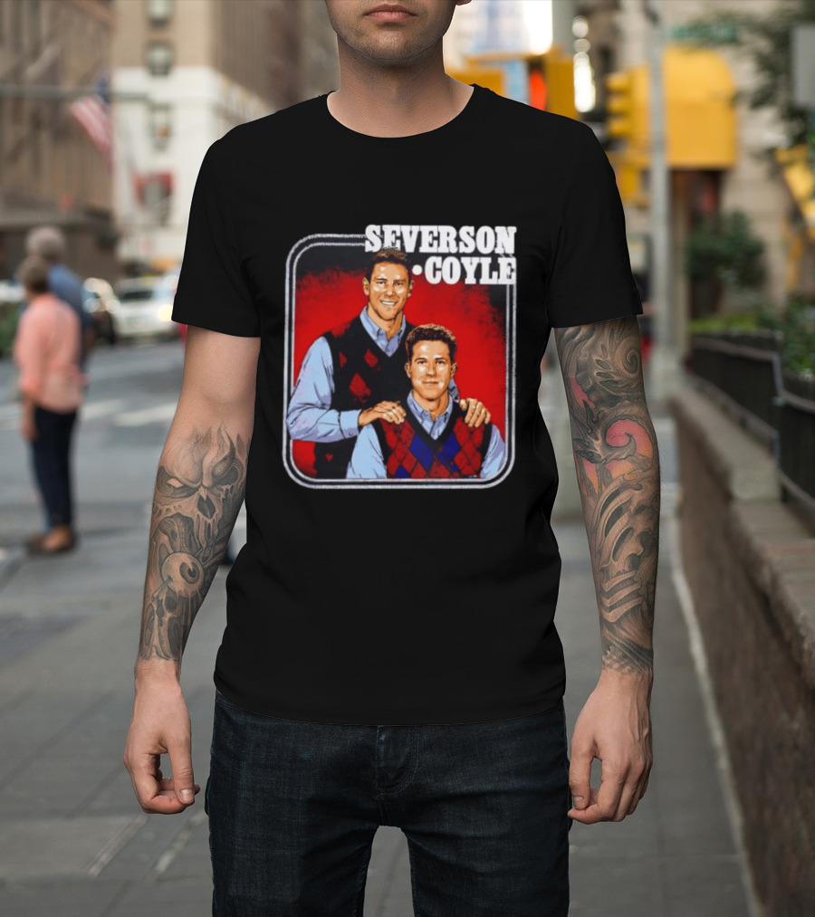 Severson Coyle Columbus Blue Jackets Step Brothers T-Shirt