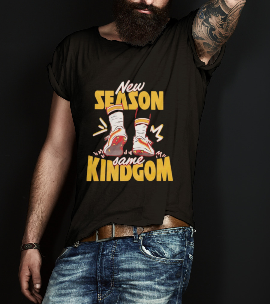 New Season Same Kingdom Kansas City Chiefs Socks And Cleats T-Shirt