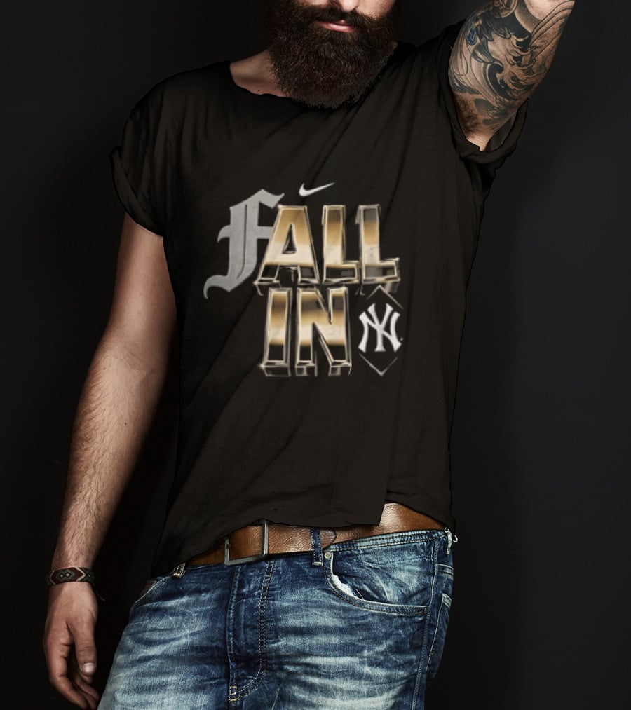 Nike Fall In New York Yankees Gold Metallic F T-Shirt