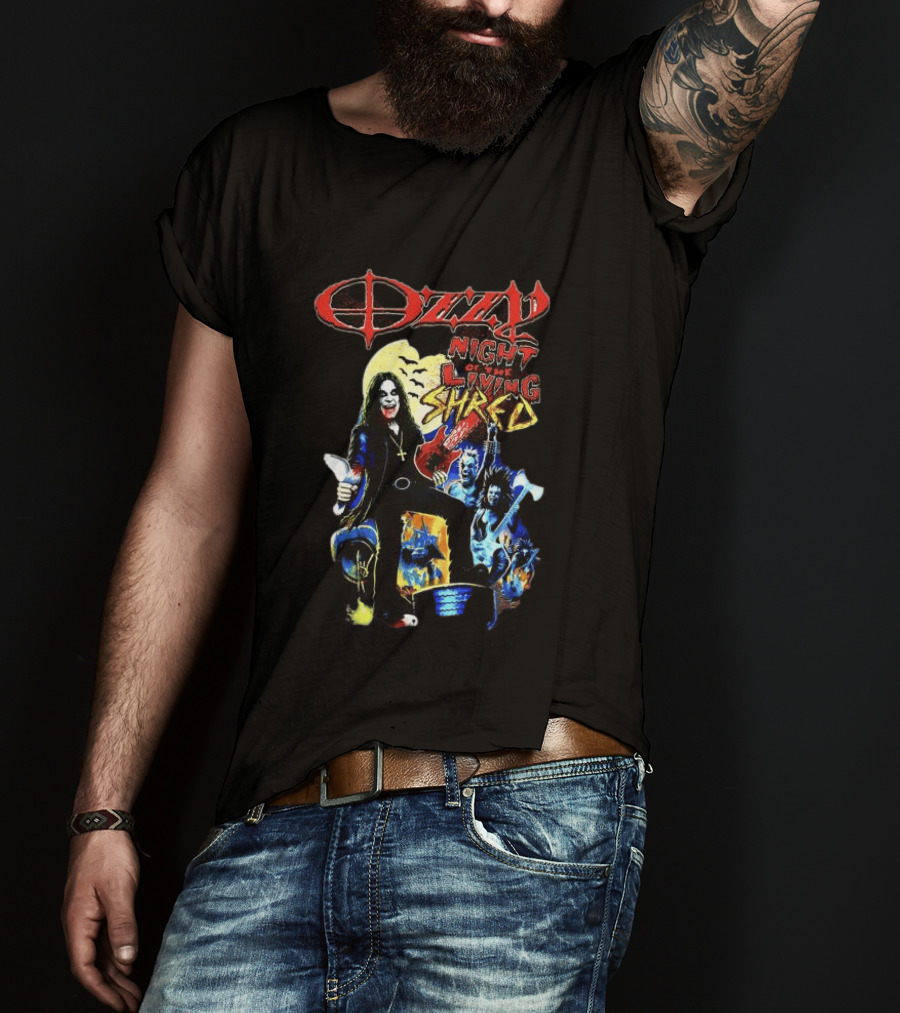Ozzy Night Of The Living Shred Black T-Shirt
