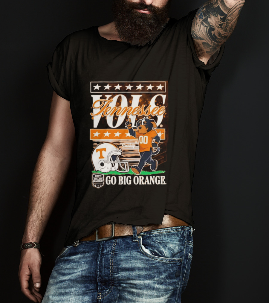 Tennessee Vols Smokey Go Big Orange ESPN College Gameday T-Shirt