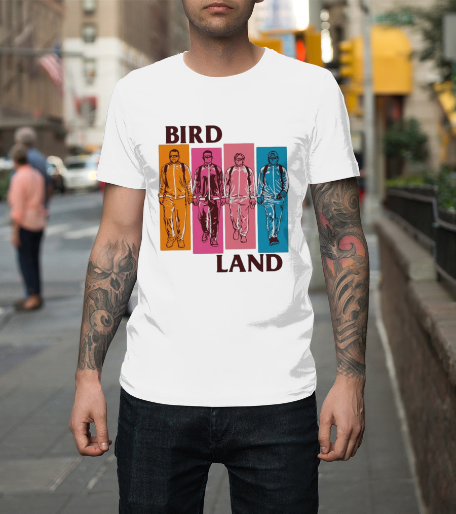 Baltimore Orioles Birdland Colorful Walking Figures T-Shirt
