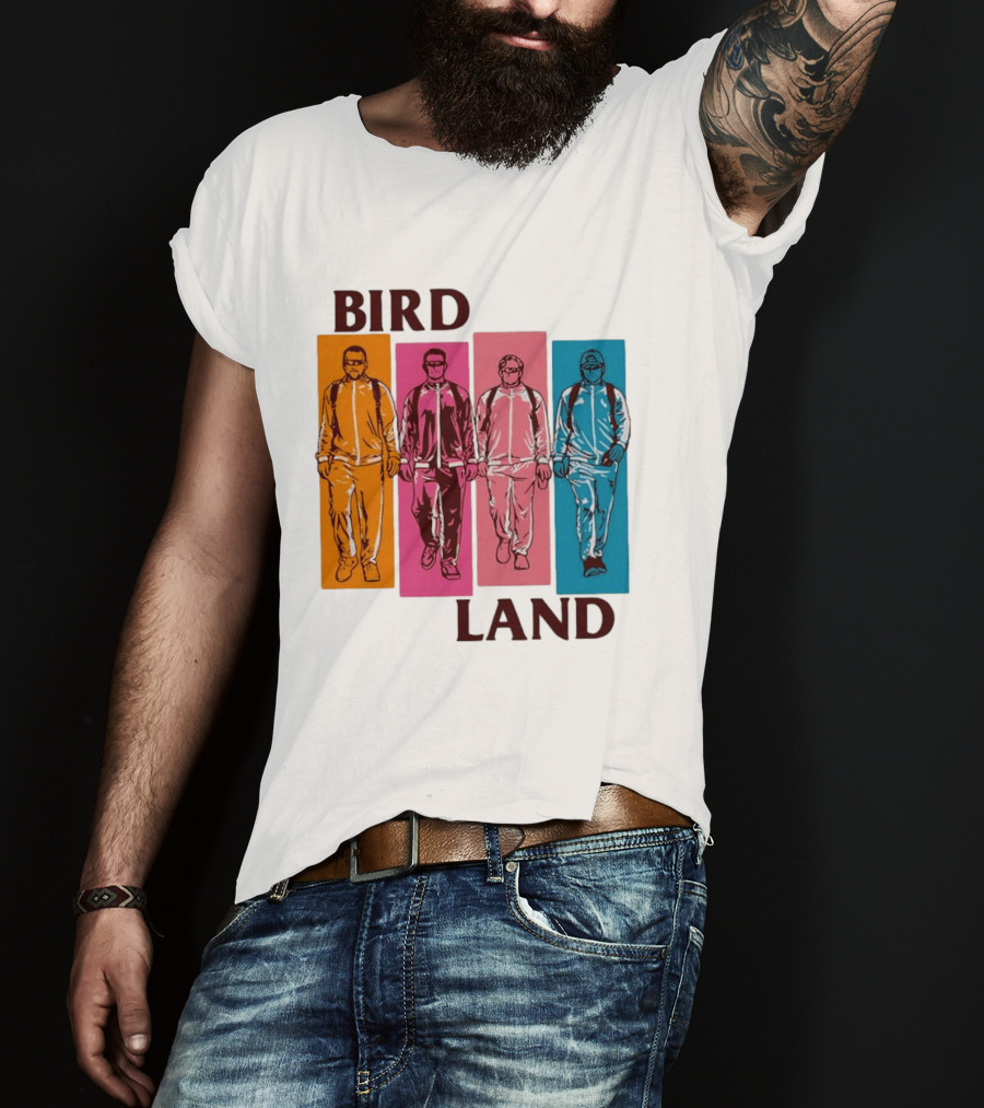 Baltimore Orioles Birdland Colorful Walking Figures T-Shirt