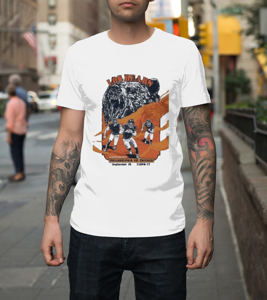 Philadelphia Eagles Vs Chicago Los Bears September 28 2026 Soldier Field Week 3 1:15 PM T-Shirt