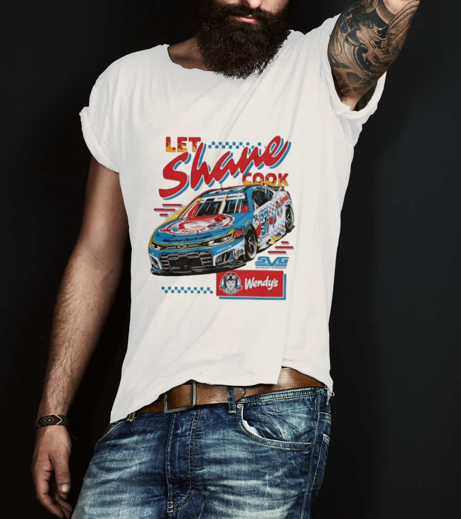 Let Shane Cook Shane Van Gisbergen Wendy's Race Car SVG T-Shirt
