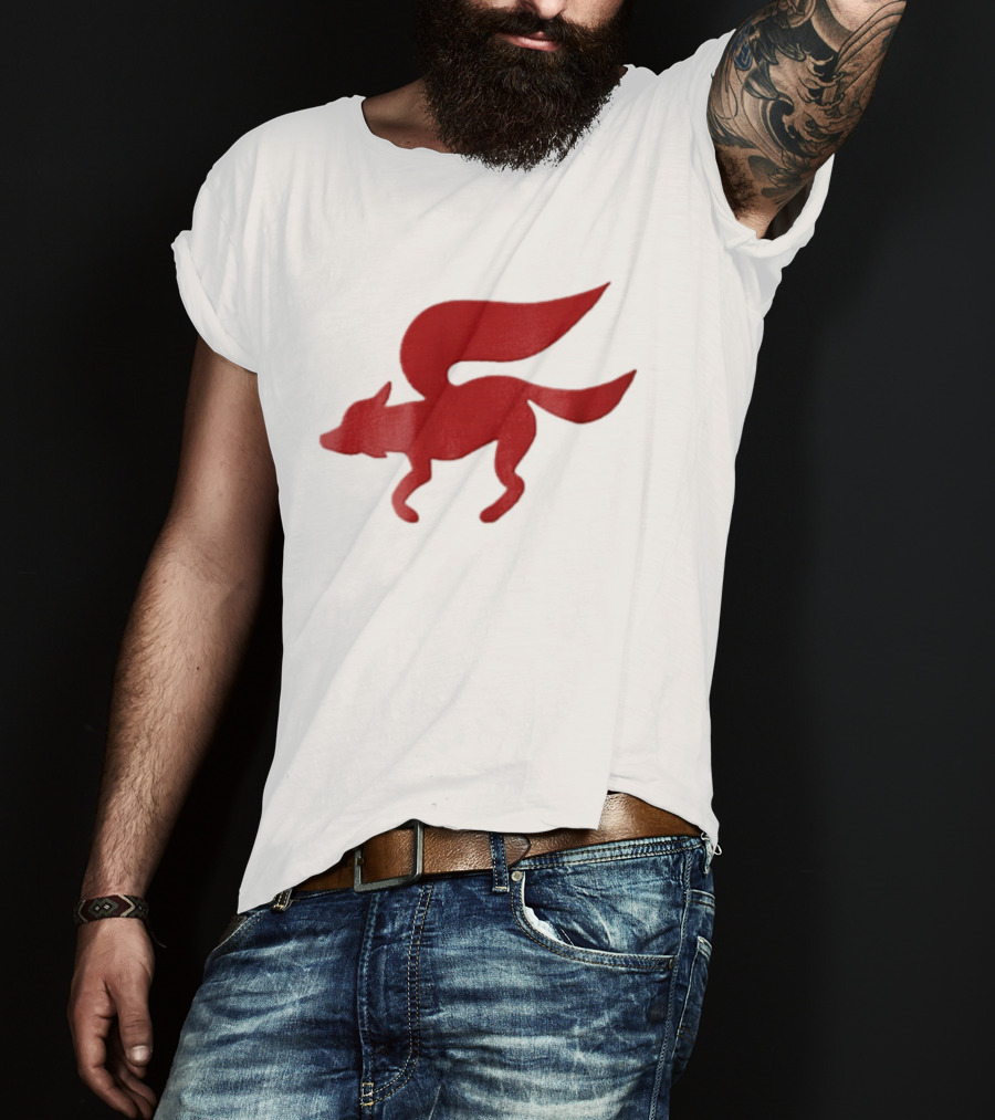 Flying Red Fox Tail Mythical Creature T-Shirt