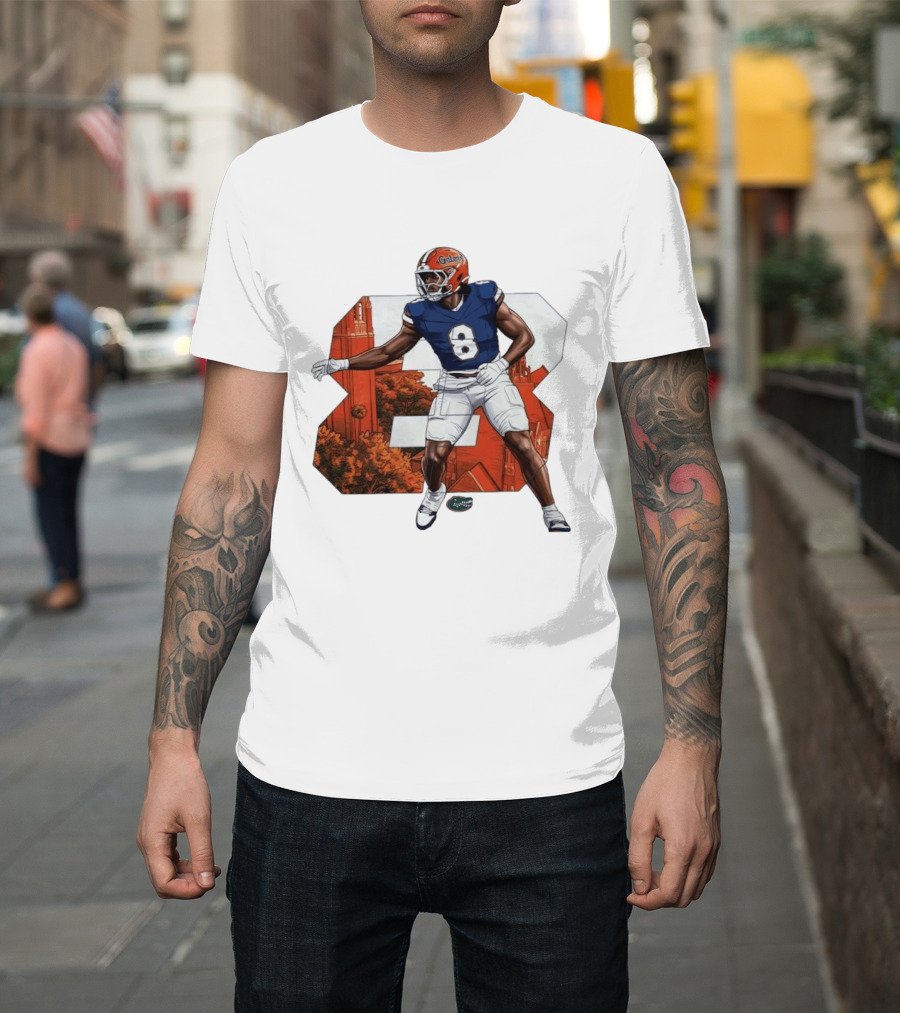 NCAA Florida Gators No 8 Aaron Chiles Jr. T-Shirt