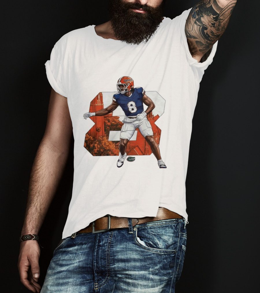 NCAA Florida Gators No 8 Aaron Chiles Jr. T-Shirt