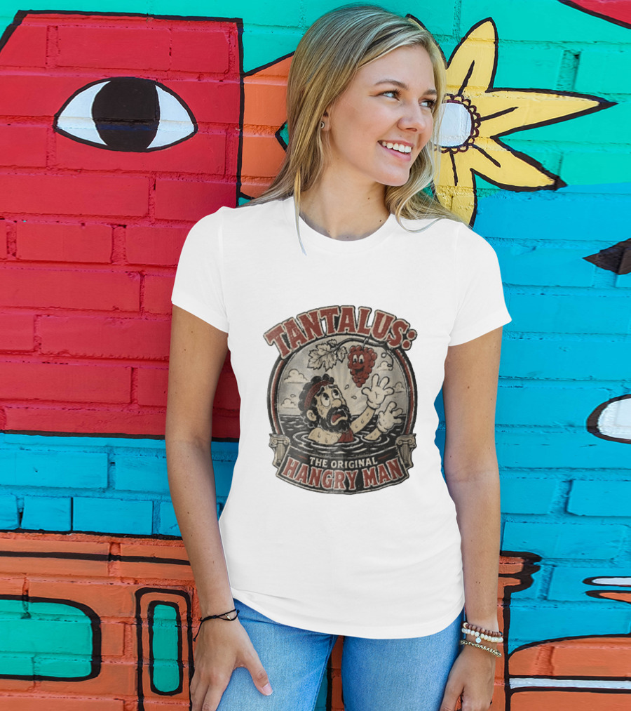 Tantalus The Original Hangry Man Retro Greek Mythology Comic T-Shirt