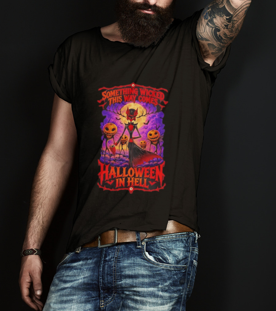 Hazbin Hotel Halloween In Hell Something Wicked This Way Comes T-Shirt