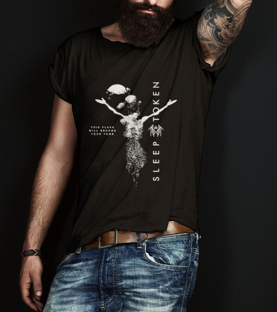Sleep Token This Place Will Become Your Tomb Underwater Tomb Vertical Bubbles T-Shirt