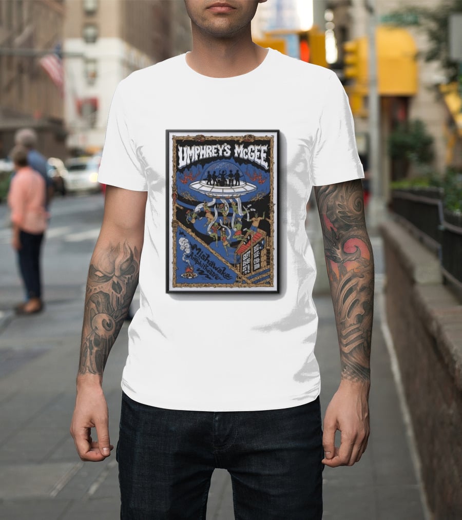 Umphrey's McGee Mishawaka Amphitheatre September 26 28 2026 Alien T-Shirt