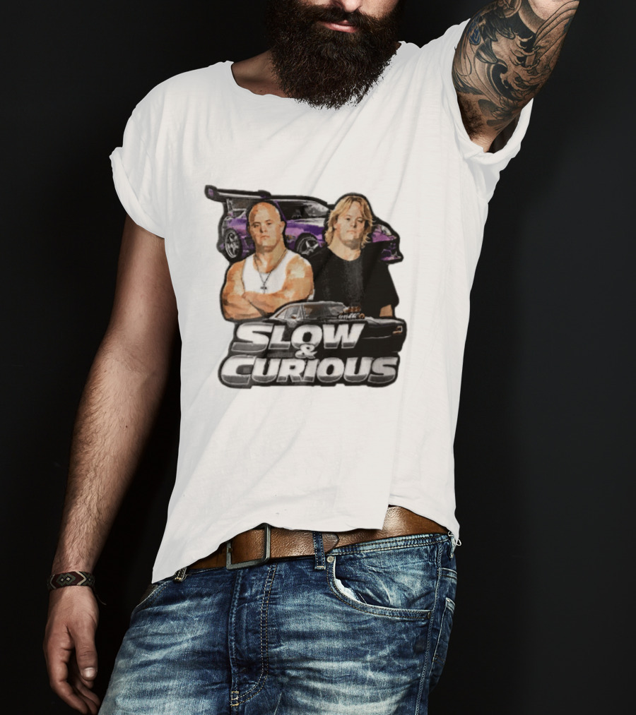 Slow & Curious Duo With Sports Cars And Menacing Muscle Cars T-Shirt