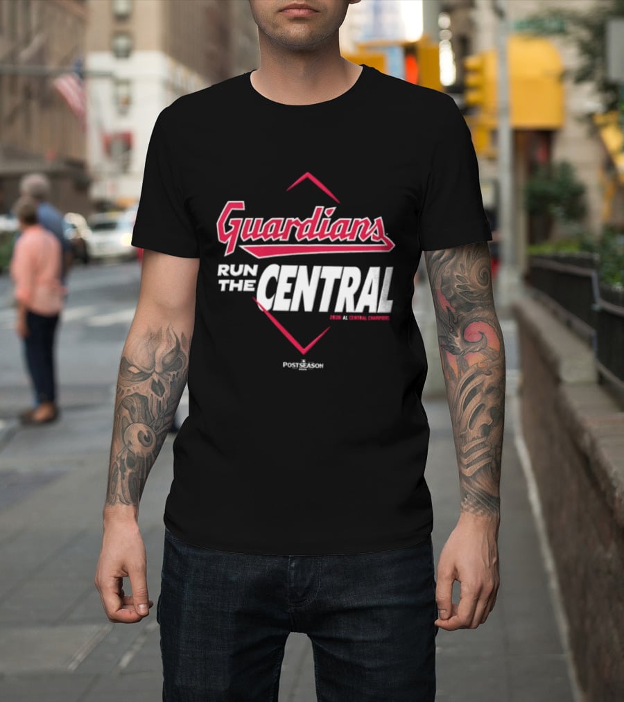 Guardians Run The Central Cleveland Guardians MLB 2025 T-Shirt