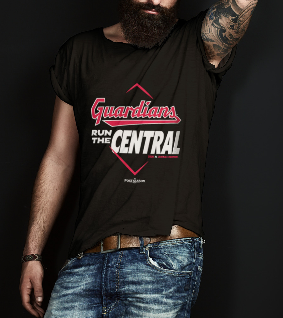 Guardians Run The Central Cleveland Guardians MLB 2025 T-Shirt