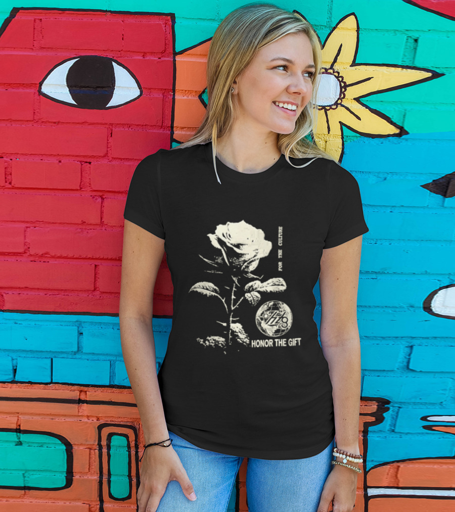 Honor The Gift Large Rose Globe For The Culture T-Shirt