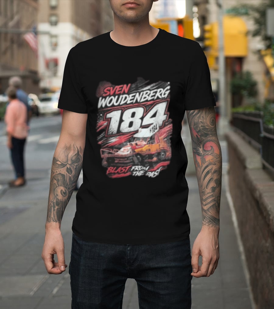 Sven Woudenberg 184 Blast From The Past Stock Car Racing Vehicle Dirt Track T-Shirt