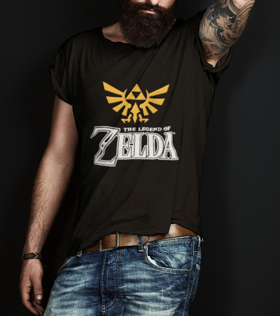 The Legend Of Zelda Yellow Triforce Emblem White T-Shirt
