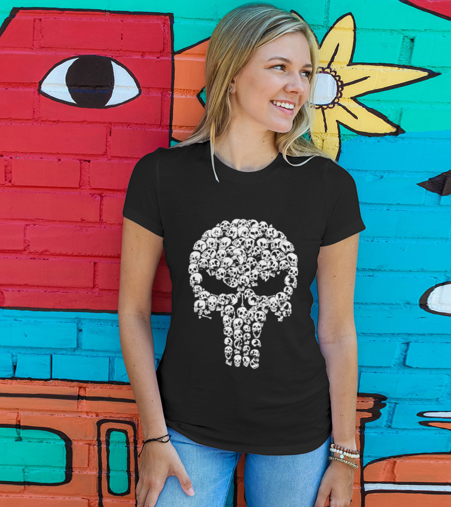 The Punisher Skull Made Of Bullets T-Shirt