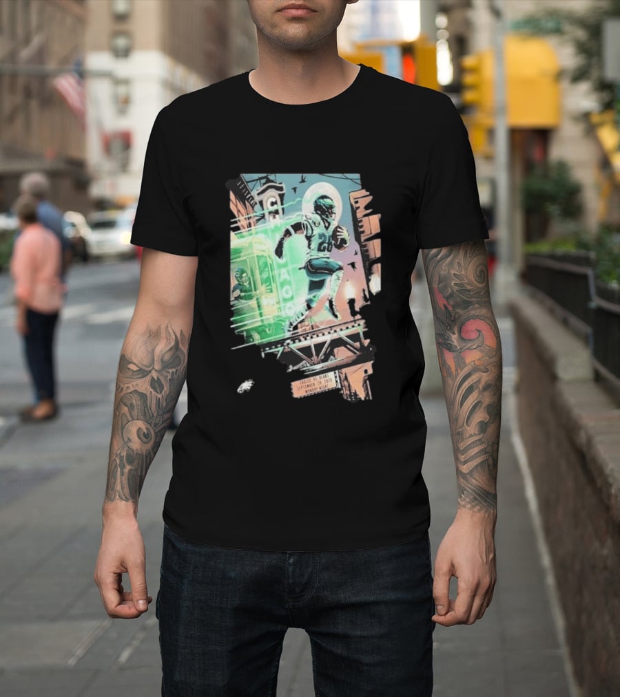 Chicago Bears Eagles Clash Philadelphia Skyline September 28 2026 Monday Night Football T-Shirt