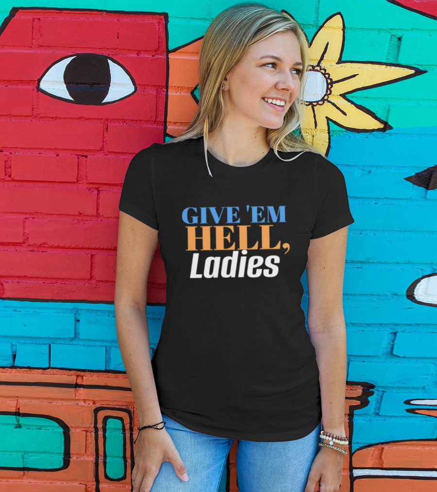 Give Em Hell San Jose Hockey Ladies T-Shirt