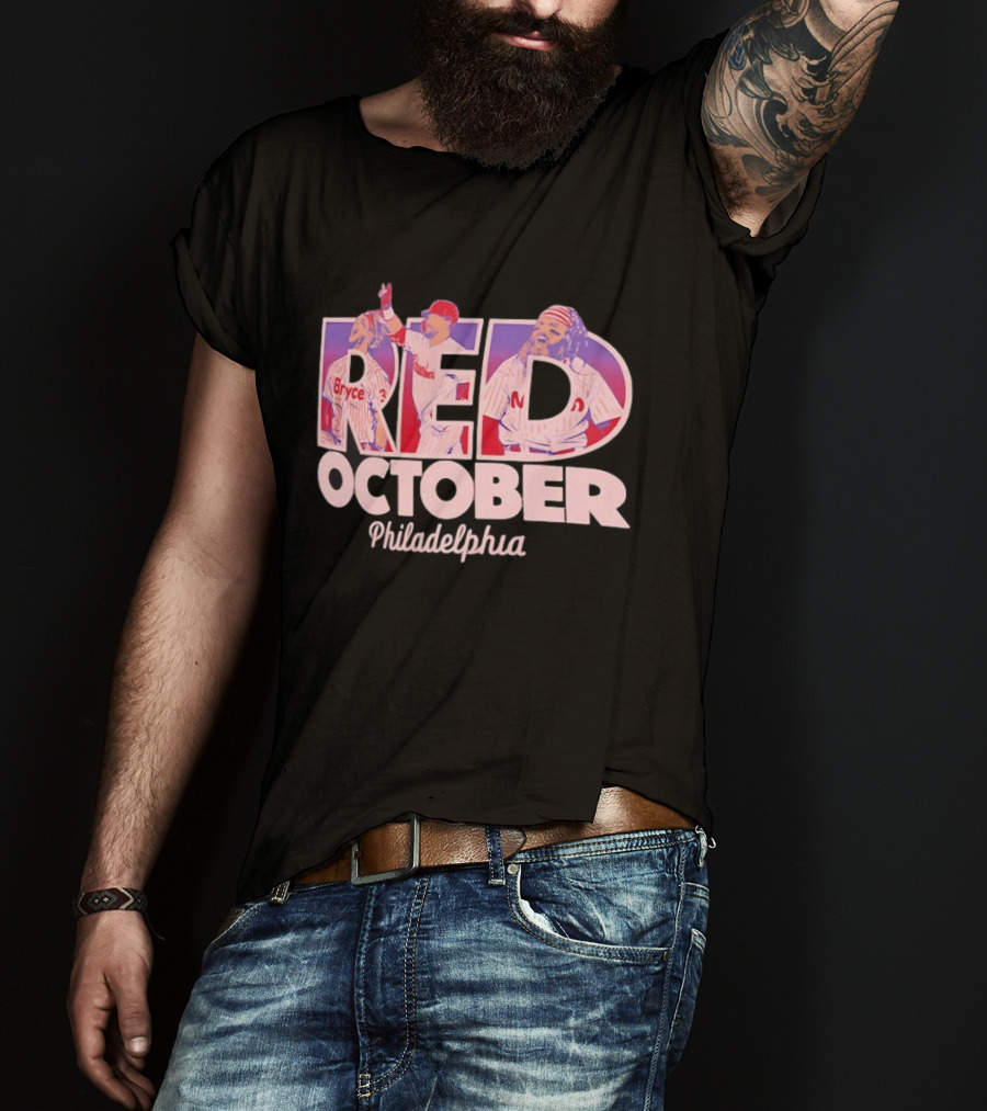Red October Philadelphia Phillies Bryce 2026 Postseason T-Shirt