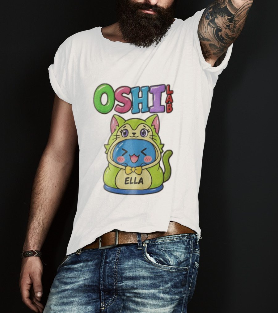 Oshi Lab Cute Cat Ella Kawaii T-Shirt