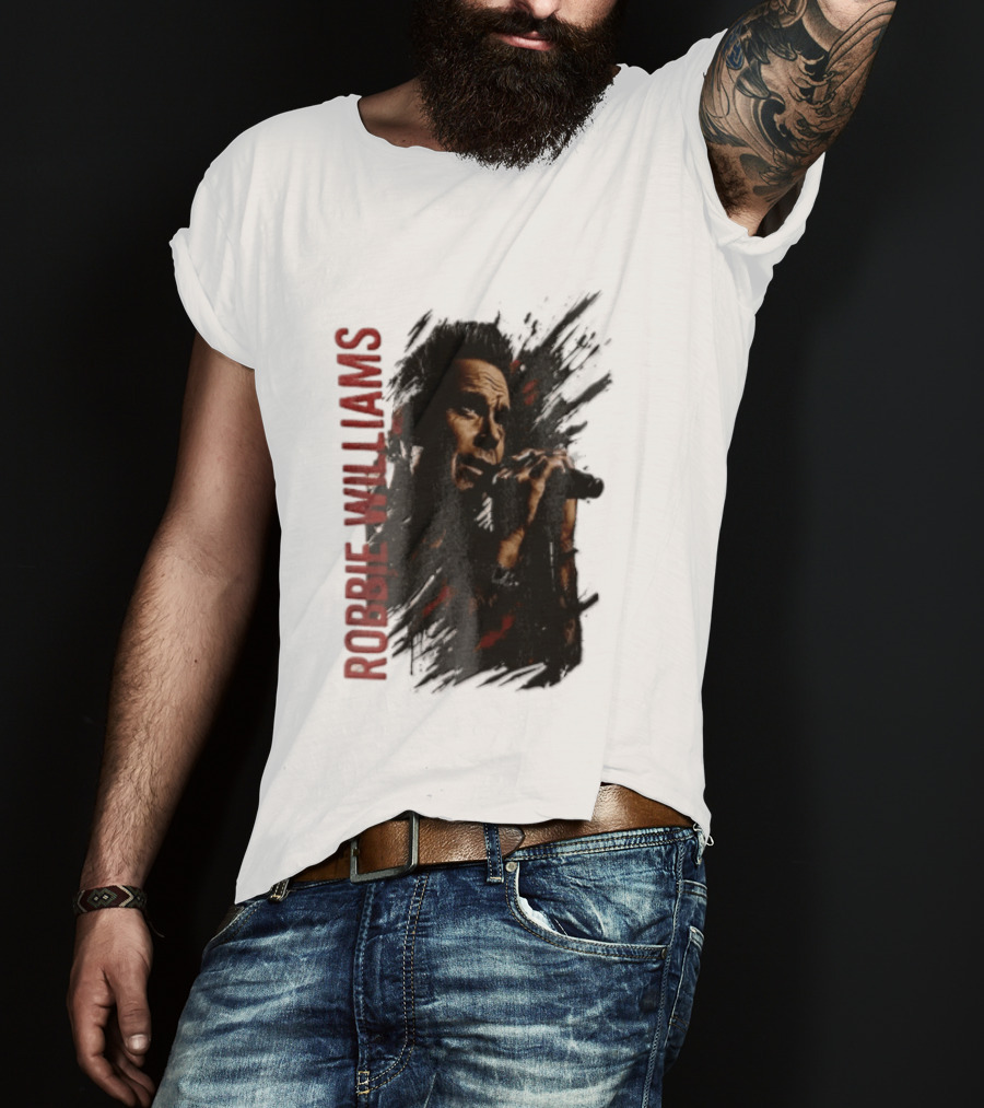 Robbie Williams Britpop Australia New Zealand 2026 Tour Concert Singer T-Shirt