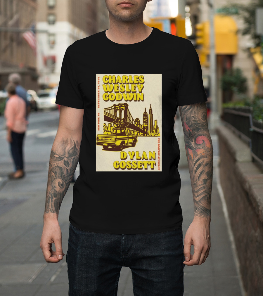 Charles Wesley Godwin Rooftop Pier 17 New York September 2026 Dylan Gossett T-Shirt
