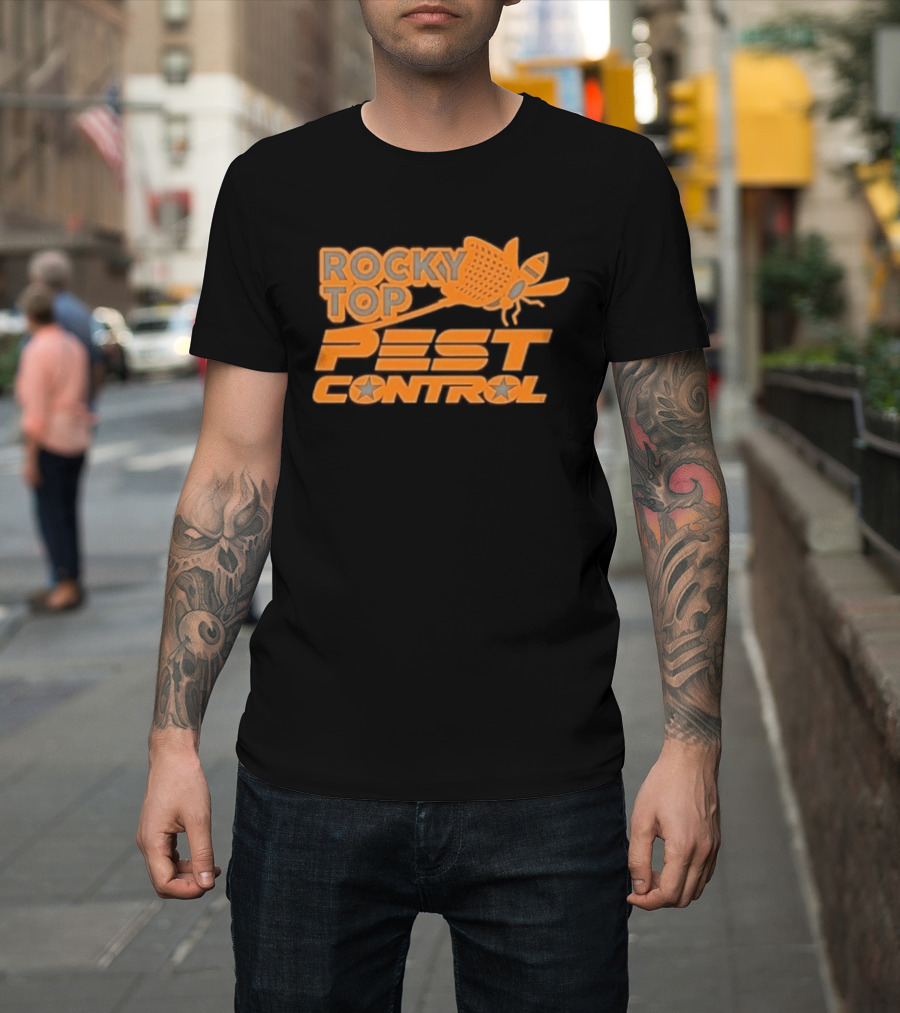 Rocky Top Pest Control Tennessee Defeated Georgia Tech Football T-Shirt