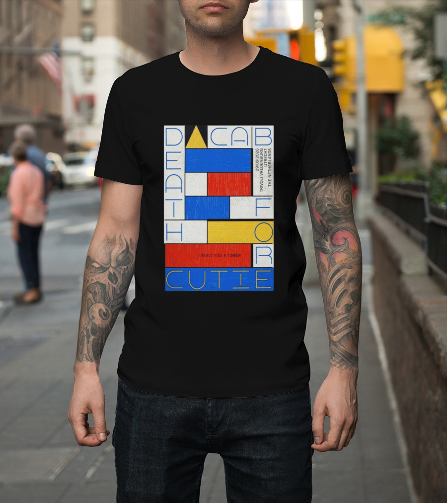 Death Cab For Cutie I Built You A Tower September 29 2026 TivoliVredenburg Utrecht The Netherlands T-Shirt