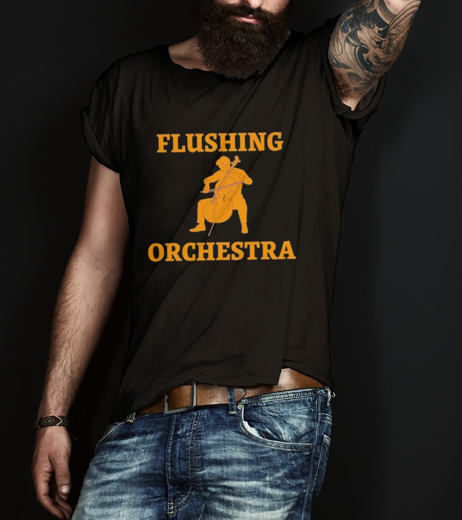 Flushing Orchestra Cello Player Musician T-Shirt