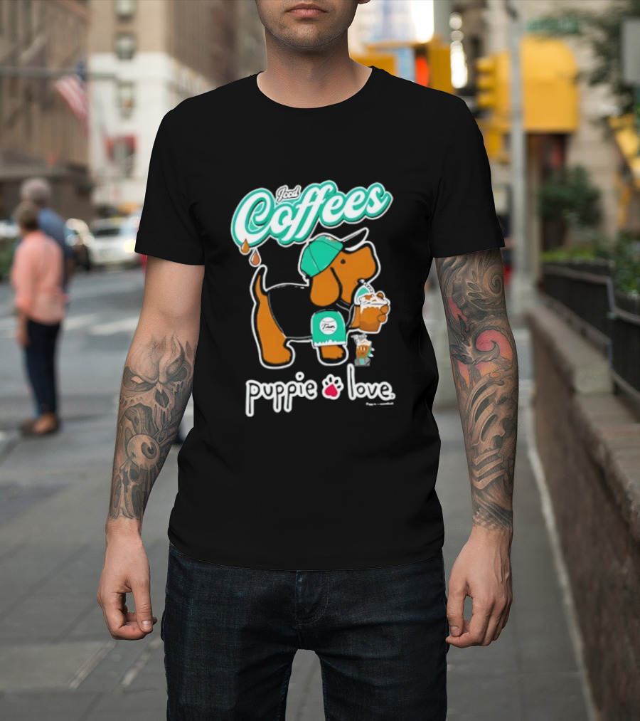 Puppie Love Iced Coffees Pup Kelly T-Shirt