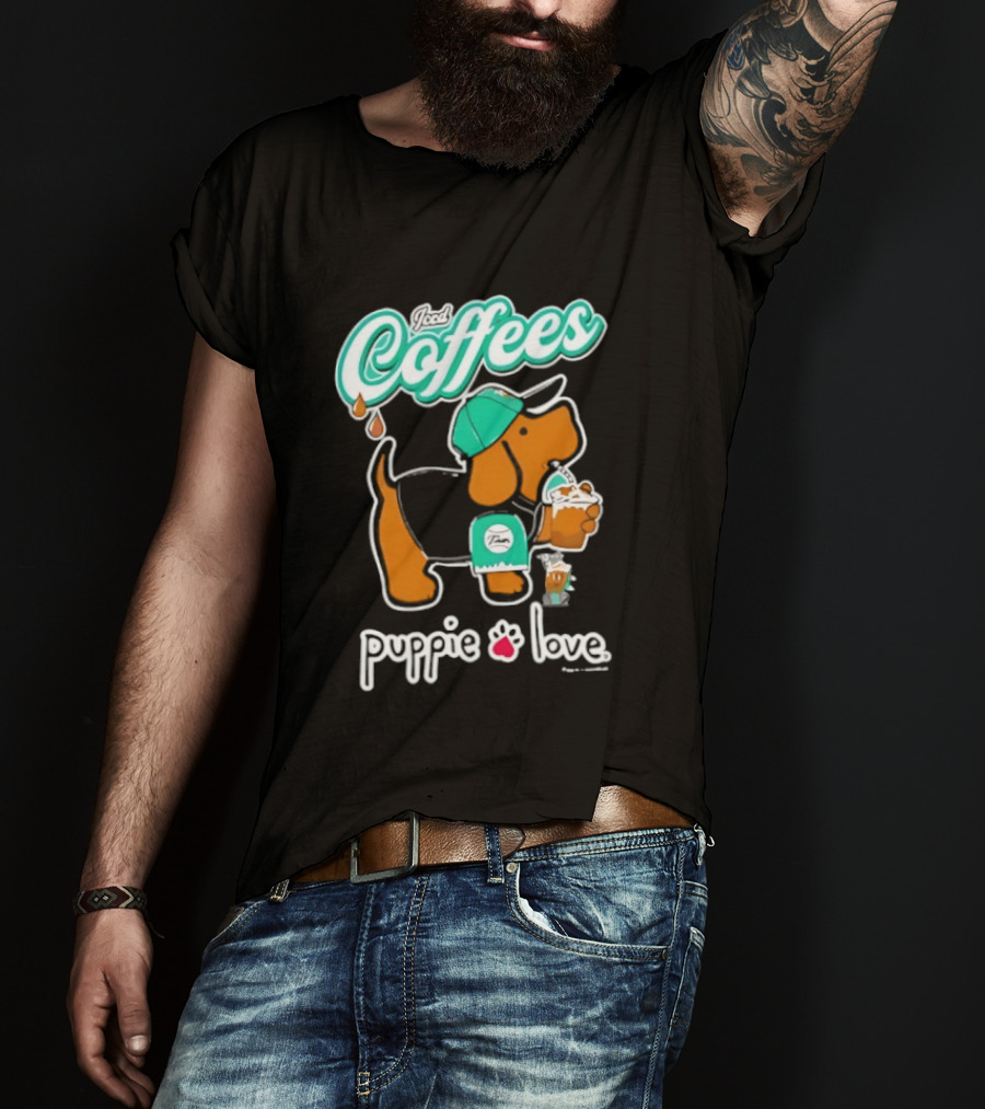 Puppie Love Iced Coffees Pup Kelly T-Shirt
