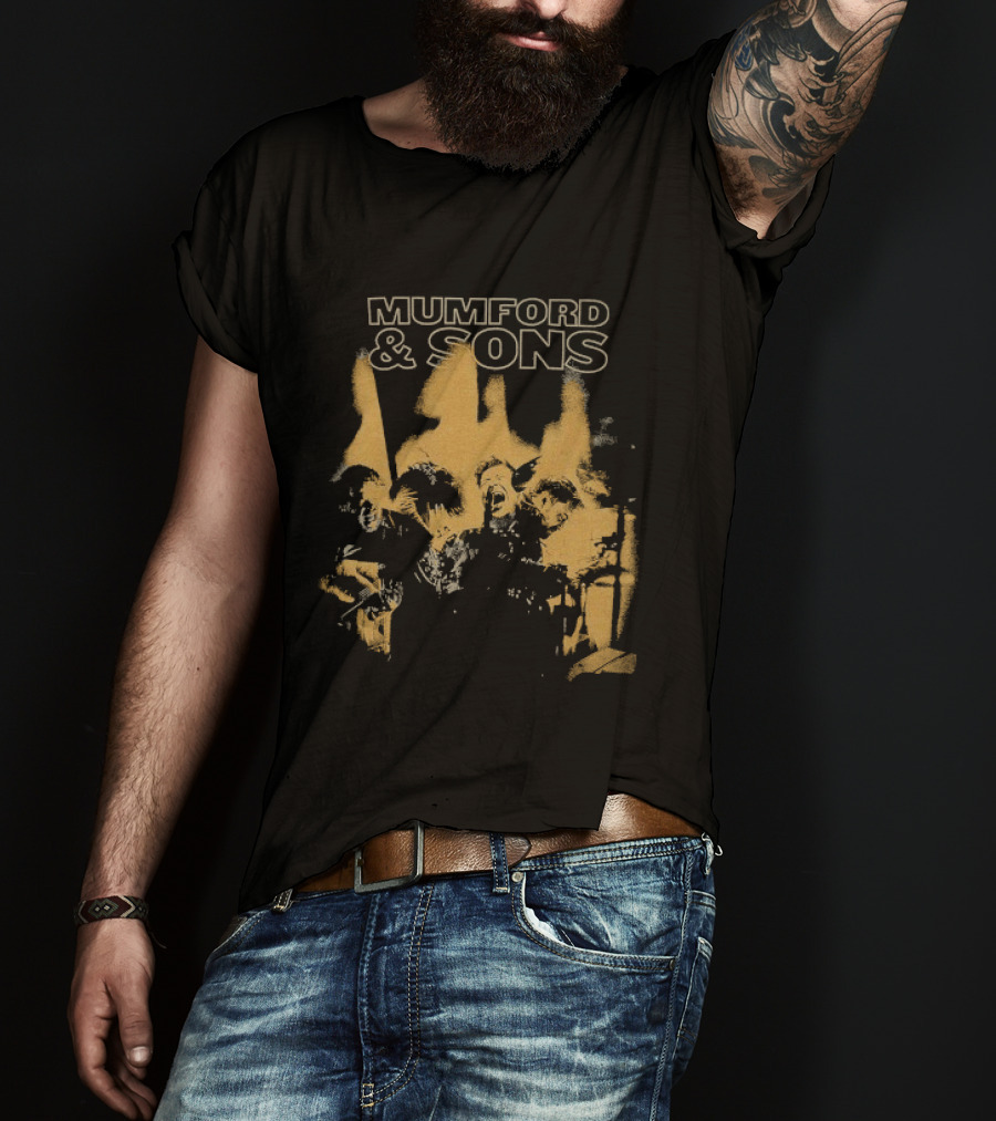 Mumford And Sons Dust And Thunder Tour Band Members T-Shirt