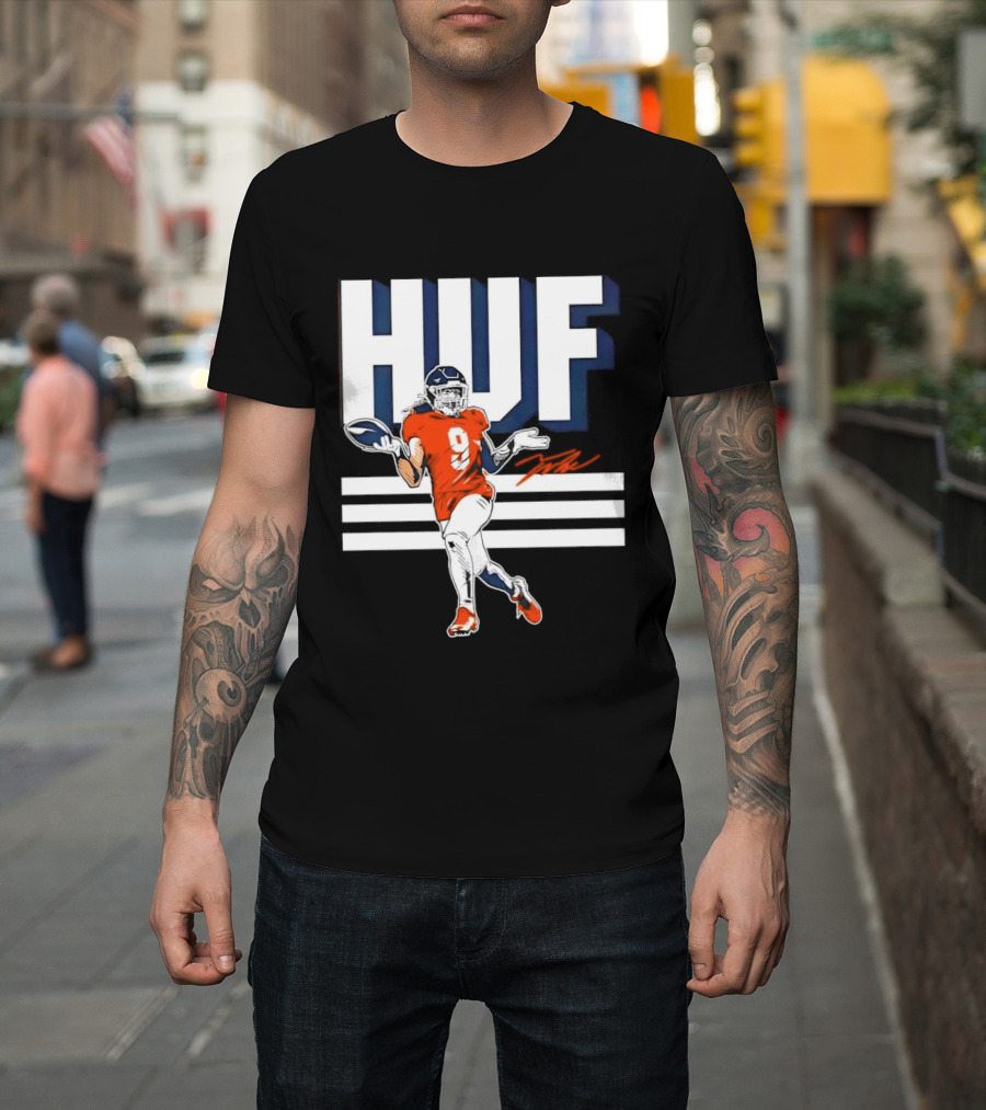 Denver Broncos Football HUF Hufanga 9 Jersey T-Shirt