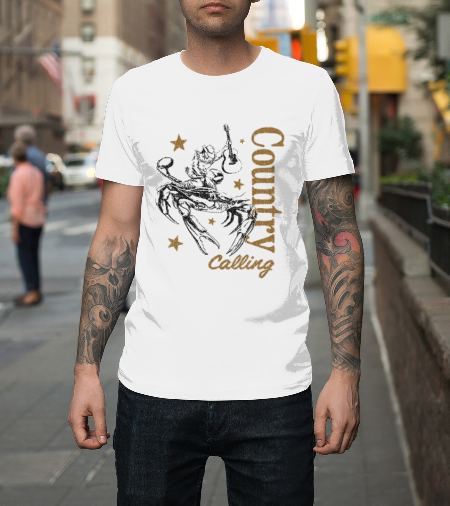 Country Calling Festival 2026 Ocean City Maryland Crab Cowboy Stars T-Shirt