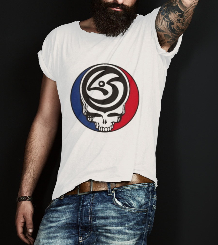 Leftover Salmon Grateful Dead Steal Your Face Salmon Garcia's Chicago March 6 8 2026 T-Shirt