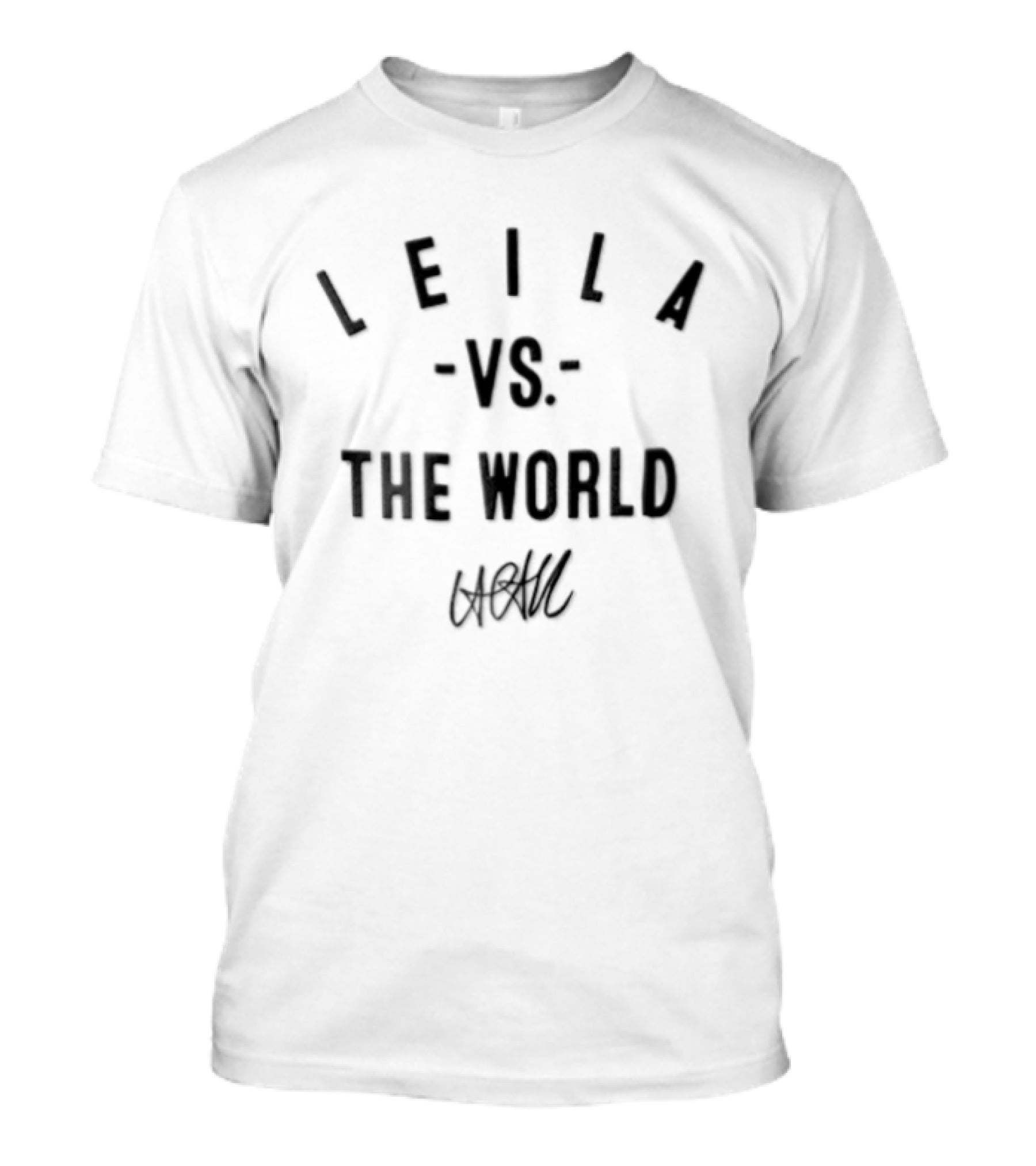 Leila VS The World Vintage Style Bold Text Arch T-Shirt