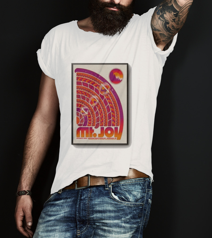 MT. Joy October 2 2026 Landmark Credit Union Live Milwaukee WI Psychedelic Sunset T-Shirt