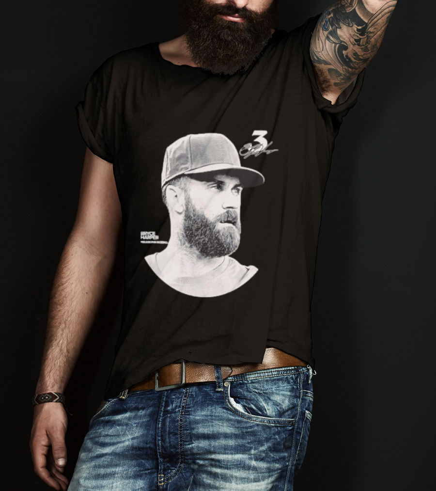 Bryce Harper Philadelphia Phillies Lineage Series 3 Signature T-Shirt