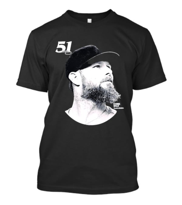 Chris Sale 51 Atlanta Braves Lineage Series T-Shirt