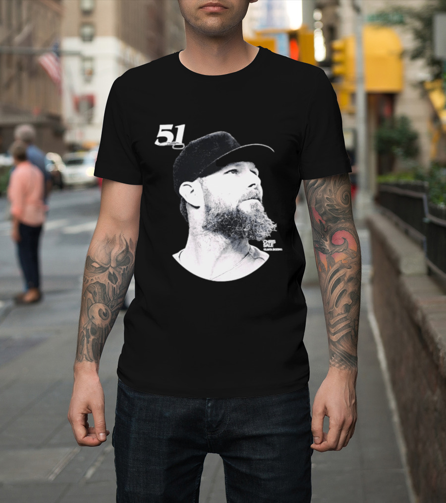 Chris Sale 51 Atlanta Braves Lineage Series T-Shirt