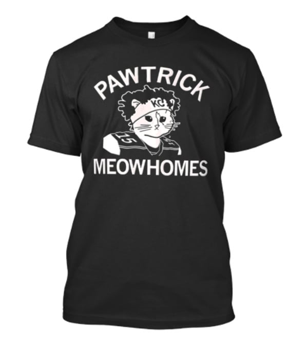 Pawtrick Meowhomes Kansas City Chiefs Cat T-Shirt