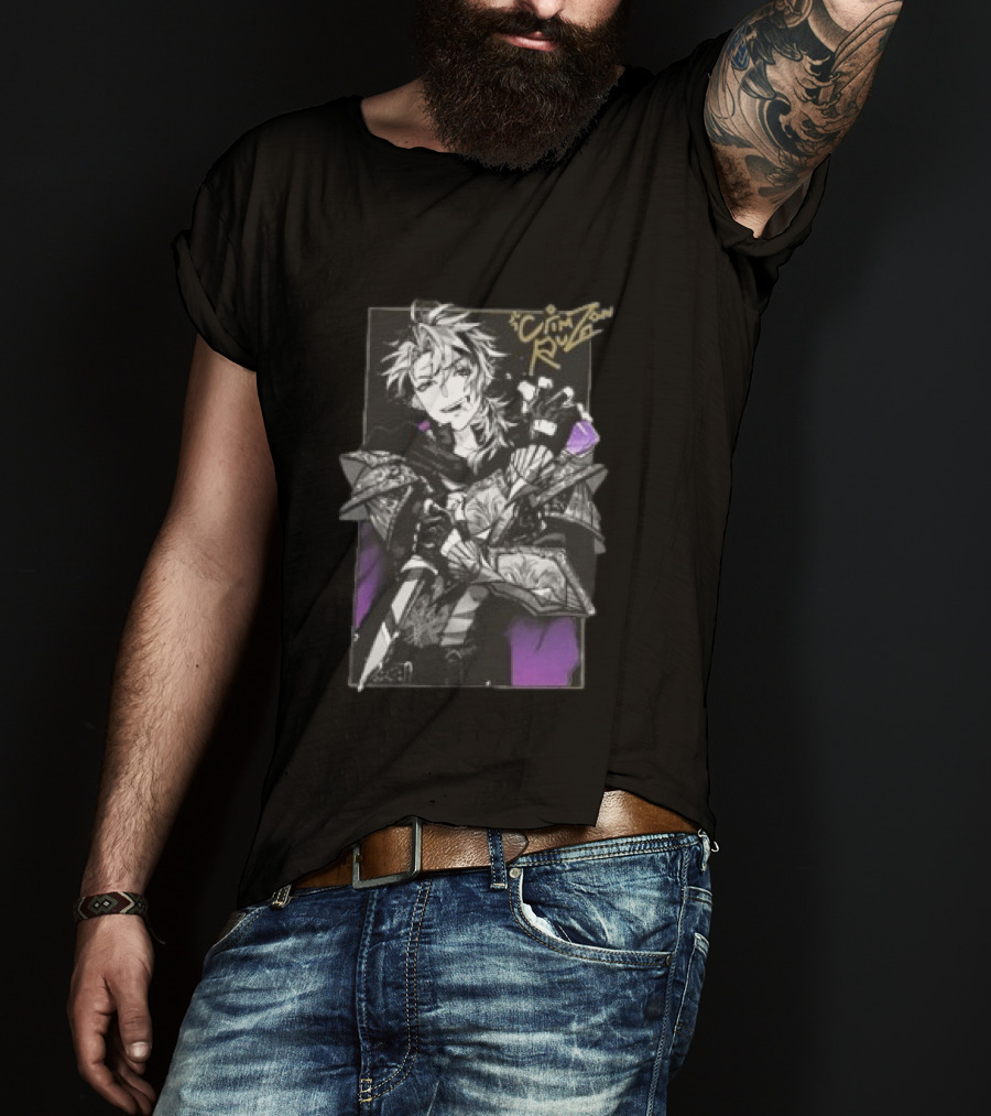 Crimzon Ruze Gamersupps Manga Warrior Aesthetic T-Shirt