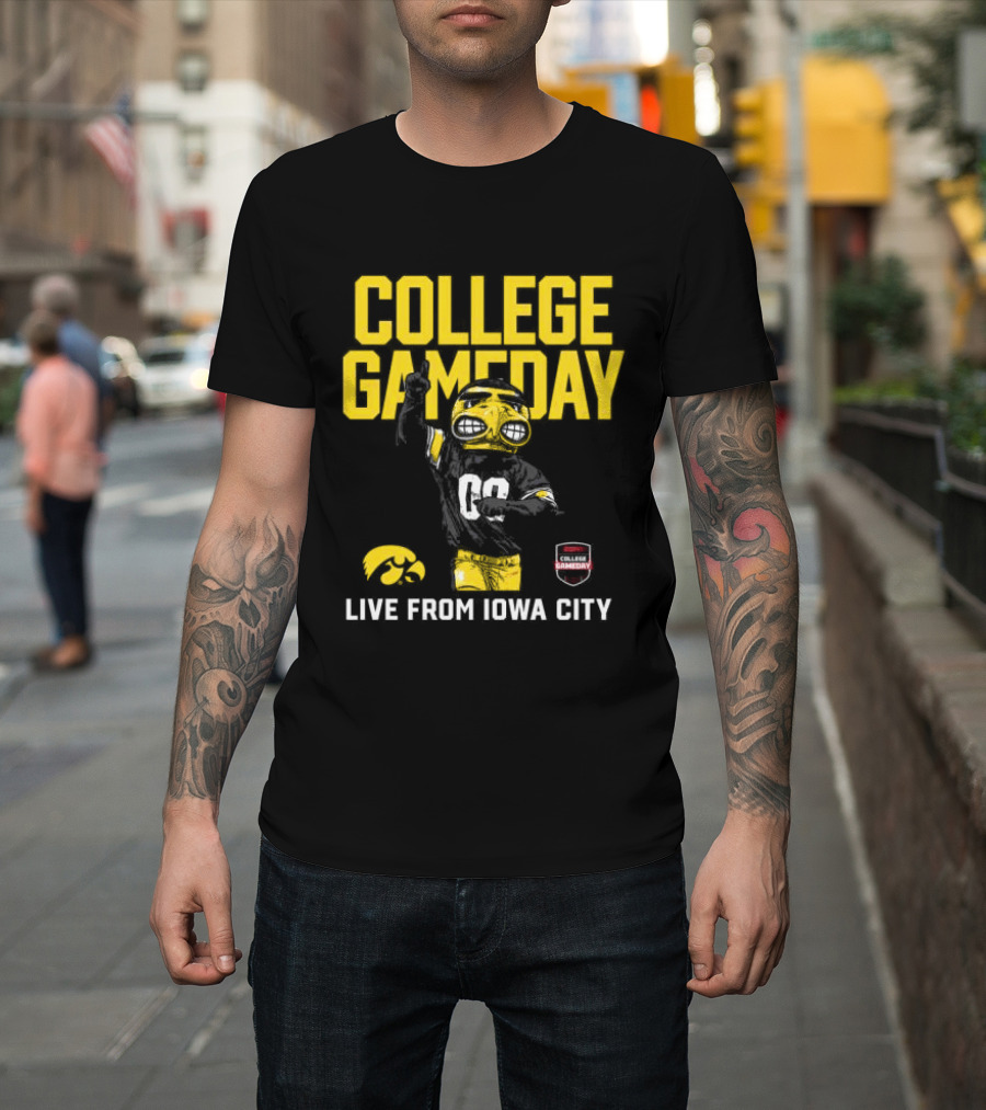 College Gameday Iowa City Iowa Hawkeyes Live Event Crewneck ESPN T-Shirt