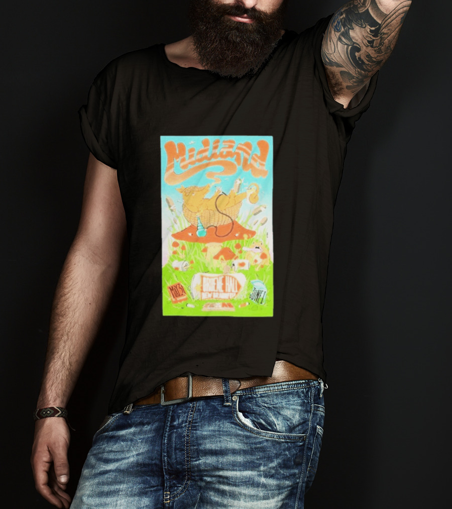Midland Gruene Hall New Braunfels May 31 June 1 Armadillo On Mushroom T-Shirt