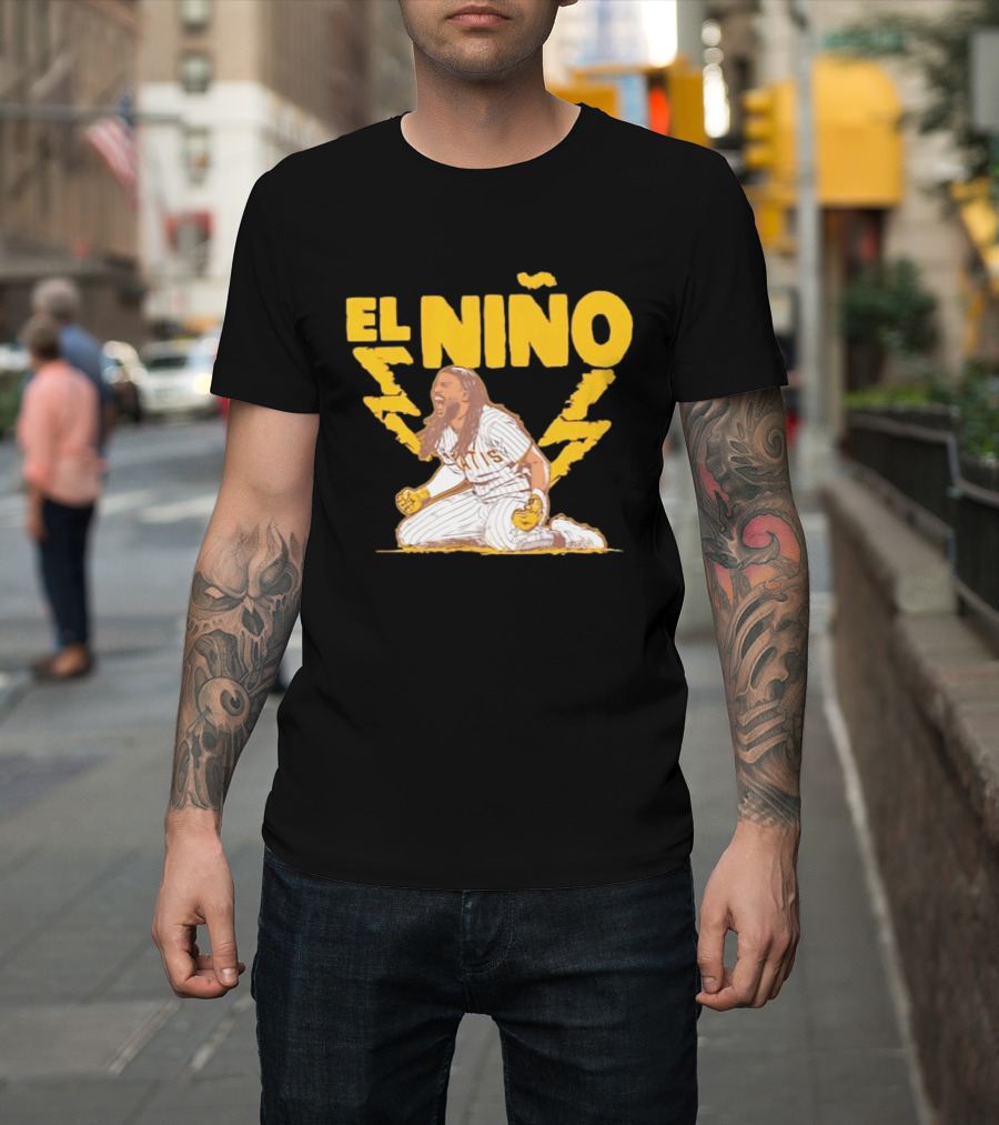 Fernando Tatis Jr El Niño San Diego Padres Stole Home Lightning T-Shirt
